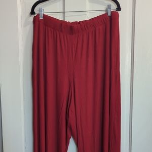 SKIMS Red Wide Leg Pants